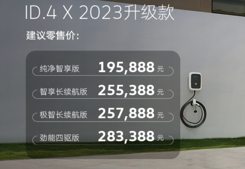 2023上海车展：新款大众ID.4 X售19.5888万元起插图